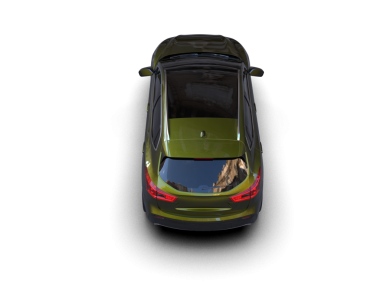 Siyah arka planda modern bir araba. İzole. 3D illüstrasyon, görüntüle