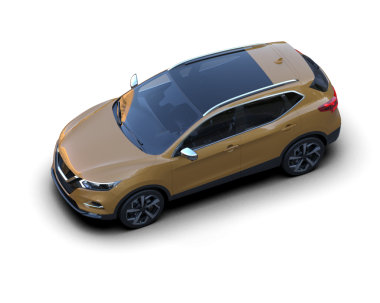 3 boyutlu illüstrasyon beyaz - siyah arabada izole edildi