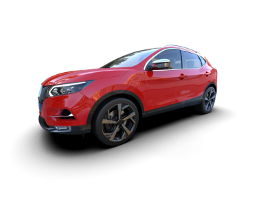 Siyah arka planda kırmızı modern araba. 3d oluşturma.