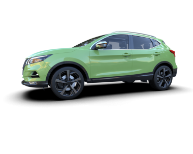 Beyaz arka planda 3 boyutlu modern araba çizimi