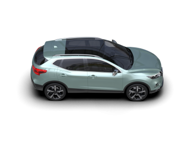 beyaz arkaplanda izole edilmiş araba 3d görüntüleme - üst görünüm