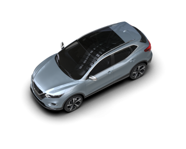 Beyaz arka planda modern bir araba. 3d oluşturma