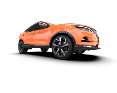 modern elektrikli araba siyah üzerine izole