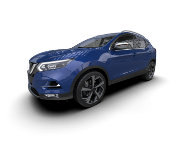 Siyah arkaplanda yansımalı modern mavi araba