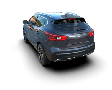 modern araba beyaz üzerine