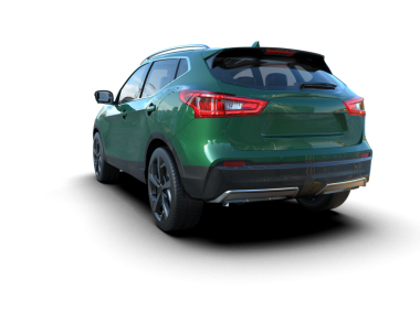 Beyaz arka planda izole edilmiş modern lüks araba. 3 Boyutlu Hazırlama