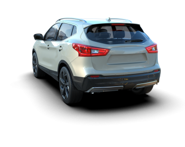 Gri arka planda siyah çizgili modern SUV. 3d oluşturma