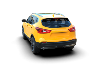 Beyaz arkaplandaki araba