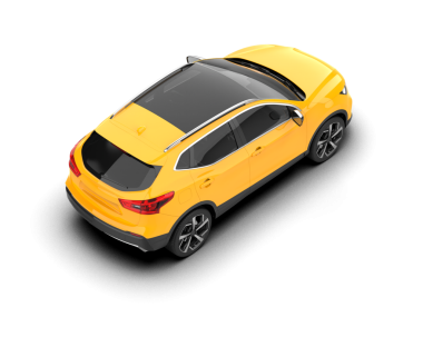 modern lüks sarı şehir arabası