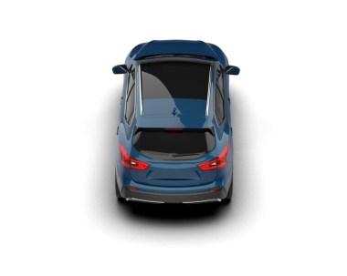 araba beyaz arkaplanda izole edildi