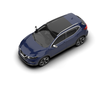 modern elektrikli araba siyah arkaplanda izole edildi