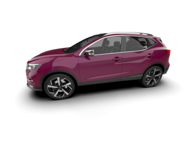 Pembe araba beyaz arkaplanda izole edildi