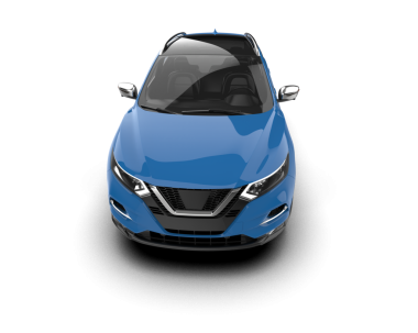 mavi araba arka planda izole edildi