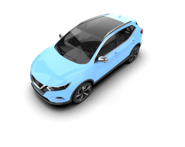 Modern araba. Elektrikli araba. 3 Boyutlu Hazırlama