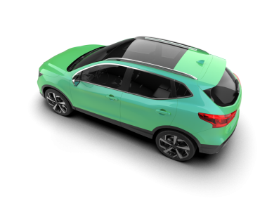 Beyaz arkaplandaki araba