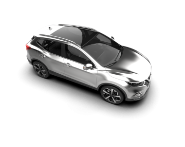 beyaz arkaplandaki araba