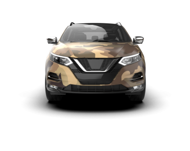 Beyaz arka planda bir cip. 3d oluşturma