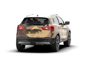 Araba beyaz arka planda izole edilmiş. 3D görüntüleme - illüstrasyon