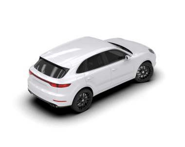 gerçekçi modern araba beyaz arka planda izole