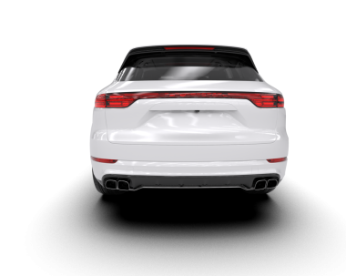 araba premium arka beyaz arkaplan