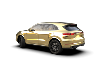 modern lüks araba beyaz arka planda izole edilmiş 3 boyutlu görüntüleme