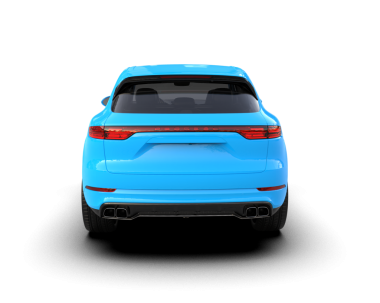 mavi araba arka planı gri renkte izole edildi