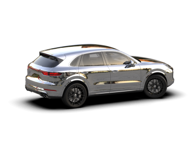 Beyaz arka planda izole edilmiş lüks bir araba. 3D - illüstrasyon