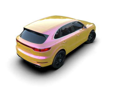 Bir markanın 3 boyutlu görüntülemesi - daha az genel SUV arabası beyaz arkaplanda izole edildi