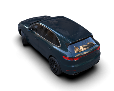 Siyah arka planda izole edilmiş lüks siyah bir araba. 3d illüstrasyon