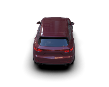 araba beyaz arkaplanda izole edildi