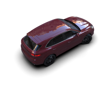 modern araba beyaz arkaplanda izole edildi