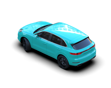 Daha az genel bir konsept arabanın 3 boyutlu çizimi