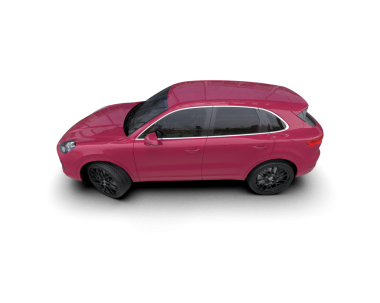 Beyaz arka plan üzerinde izole kırmızı modern otomobil