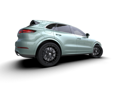 Modern lüks SUV beyaz bir arka planda izole edildi. 3d oluşturma