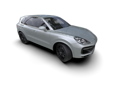 Beyaz arkaplanda izole edilmiş bir arabanın 3 boyutlu görüntüsü