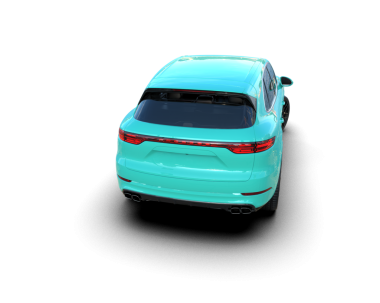 modern elektrikli araba beyaz arka planda izole edildi