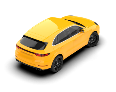 modern lüks sarı araba - beyaz arka planda izole edilmiş arka plan