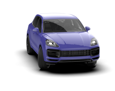 Modern araba arka planda izole edilmiş. 3D görüntüleme - illüstrasyon