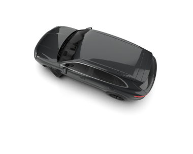 Araç beyaz arkaplanda izole edildi. 3 boyutlu çizim - illüstrasyon