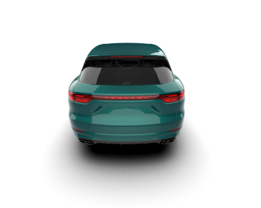 Araba modern otomobil siyah arka planda izole. 3d illüstrasyon