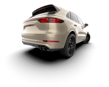 Lüks modern araba beyaz arka planda izole edilmiş. 3d illüstrasyon