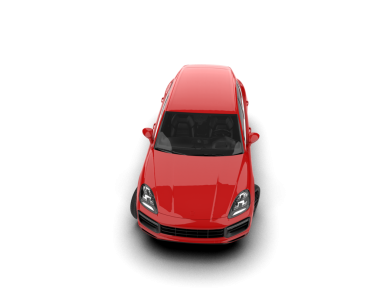 modern kırmızı araba. 3d oluşturma.