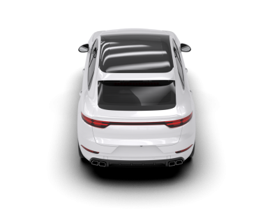 Beyaz arka planda izole edilmiş beyaz araba. 3 Boyutlu Hazırlama