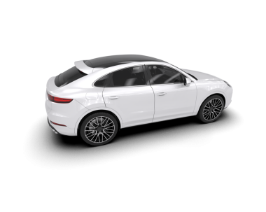 beyaz arka planda modern araba