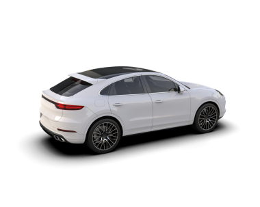 Siyah arka planı olan beyaz modern bir araba.