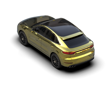 modern lüks araba siyah arka planda izole edilmiş ve kırpma yolu var. 3d oluşturma