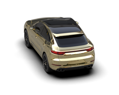 siyah arkaplan üzerinde modern araba 3 boyutlu görüntüleme