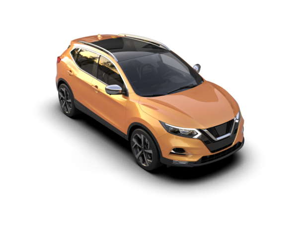 Arka planda modern lüks bir araba. 3D görüntüleme - 3d illüstrasyon