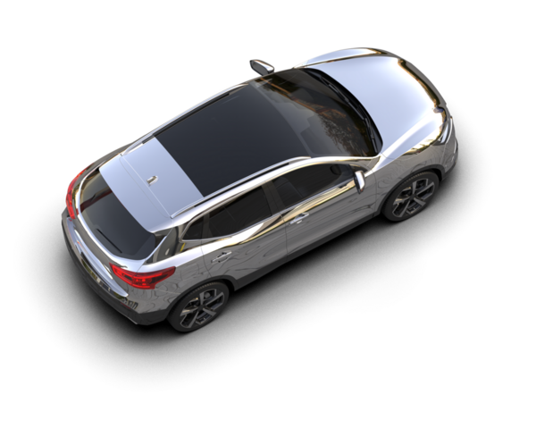 Modern lüks araba siyah arka planda izole edilmiş. 3d oluşturma