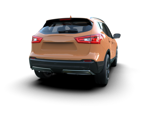 Beyaz arka planda bir cip. 3d oluşturma